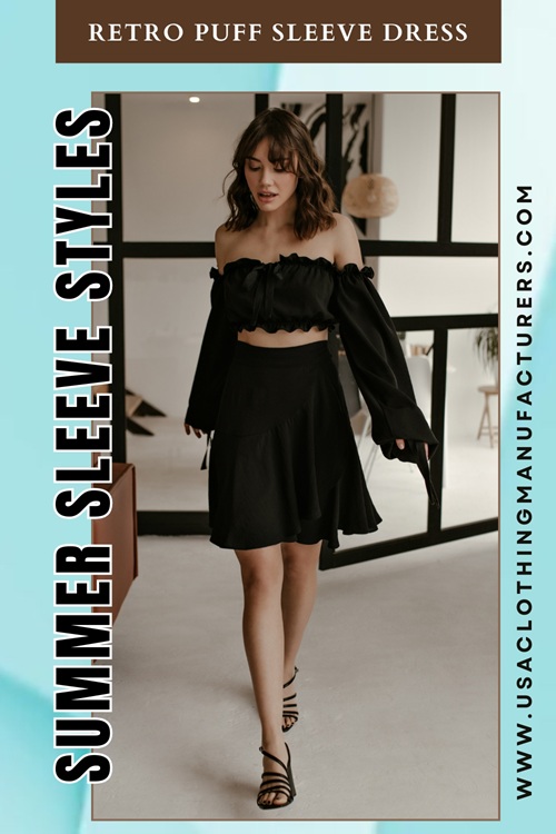 Retro Puff Sleeve Dress