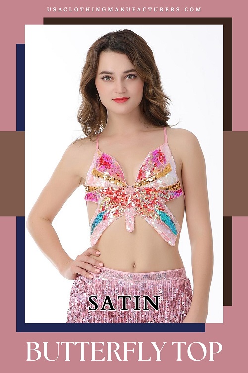 Satin Butterfly Top