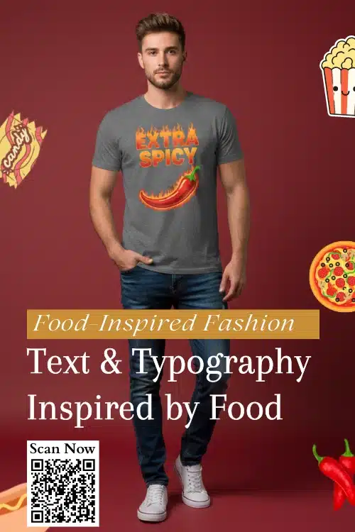 Text and Typography Inspired by Food on Tees Manufacturer Wholesale Text and Typography Inspired by Food on Tees