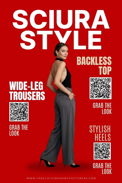 Backless Top with Trousers and Heels Sciura Style Outfits