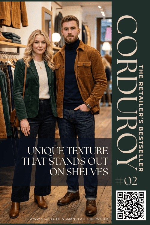 Corduroy Clothing Inventory Ideas for Stores