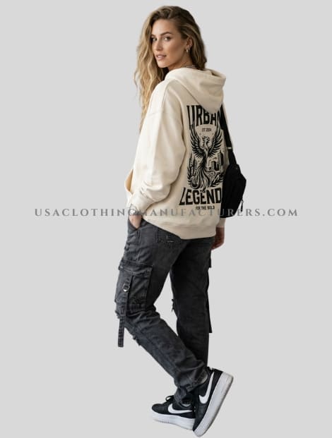 graphic printed hoodie with cargo pant wholesaler