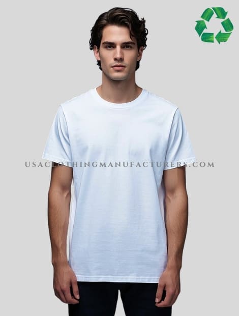 wholesale sustainable organic cotton white t shirt