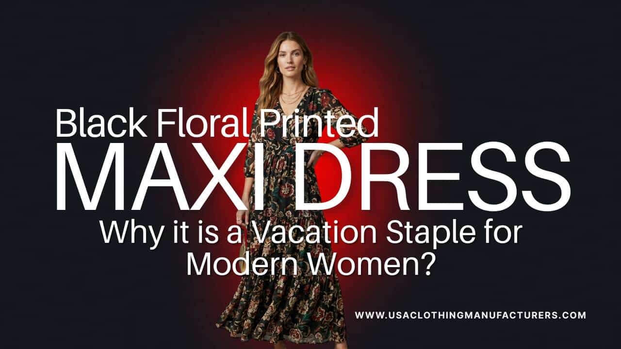 Black Floral Printed Maxi Dress: Why it is a Vacation Staple for Modern Women?