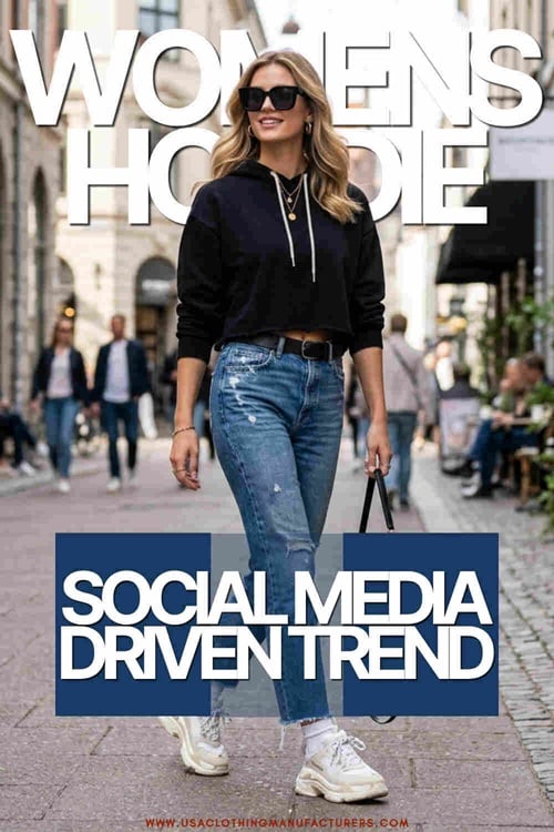 Social Media Driven Trend Fashion Hoodies with Repeat Demand