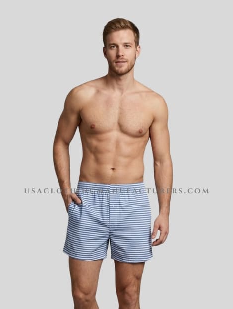 Horizontal Striped Mens Boxer Manufacturer wholesale horizontal striped mens boxer
