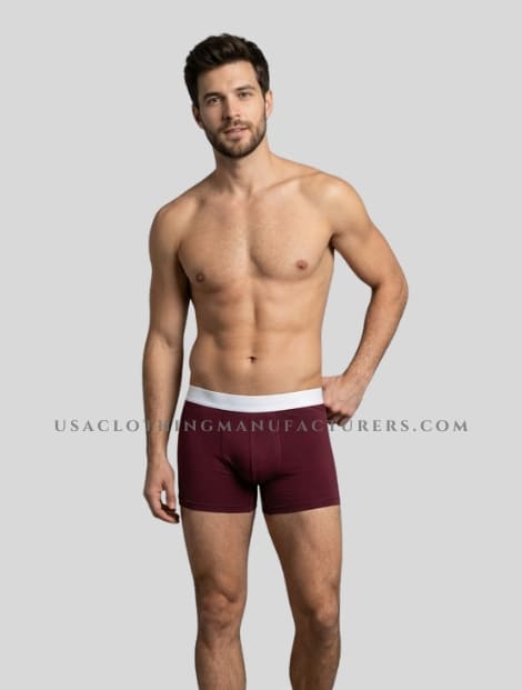 maroon and white mens trunk supplier