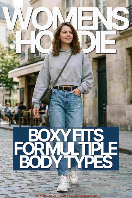 Boxy Fits for Multiple Body Types Cropped Hoodies for Fashion Retailers