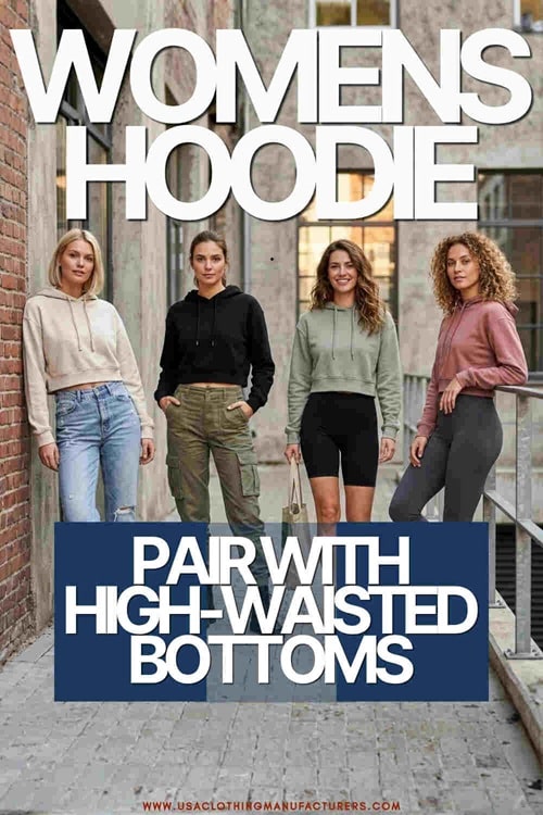 Pair with High-Waisted Bottoms Cropped Hoodies with High Sell-Through
