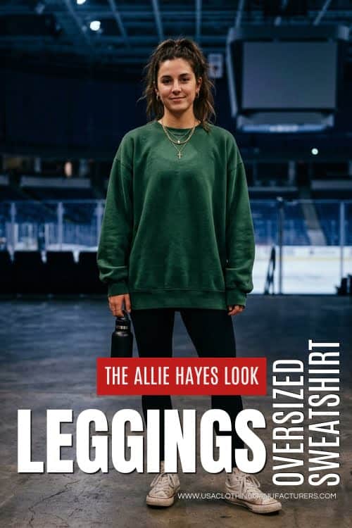 The Game-Day Sweatshirt Look Allie Hayes in Leggings