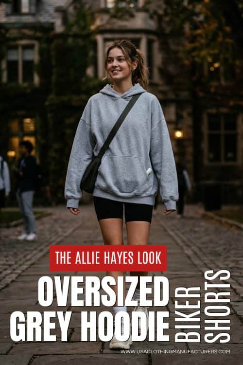 The Hoodie That Started A Thousand Crushes Allie Hayes in Oversized Grey Hoodie