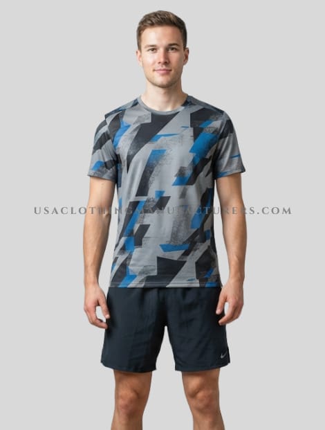 Abstract Print Mens Dry Fit Tshirt Manufacturer wholesale abstract print mens dry fit tshirt