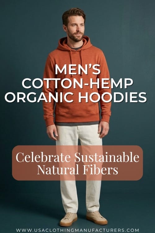 Celebrate Sustainable Natural Fibers Men's Sustainable Cotton Hemp Hoodies