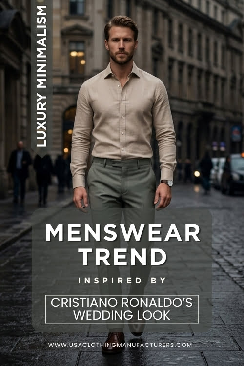 Ronaldo Inspired Menswear Collection Ideas Celebrity Wedding Menswear Trends for Retailers