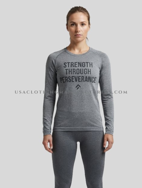 Text Printed Dry Fit Shirt for Women Manufacturer wholesale text printed dry fit shirt for women