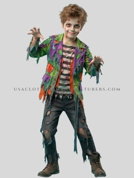 kids zombie costumes for halloween manufacturer