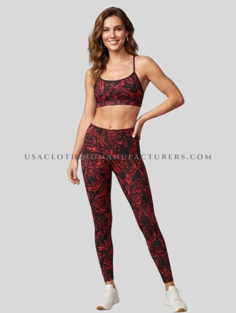 Custom Printed Yoga Wear Set Manufacturer wholesale custom printed yoga wear set