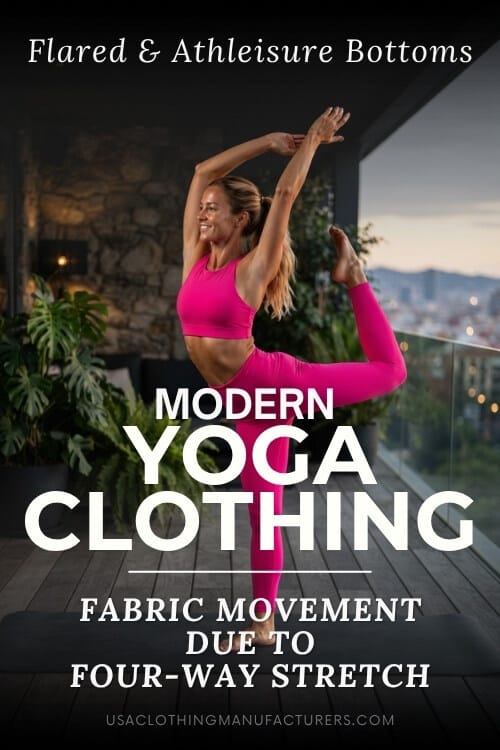 Fabric Movement Due To Four-Way Stretch How To Style Flared Yoga Leggings