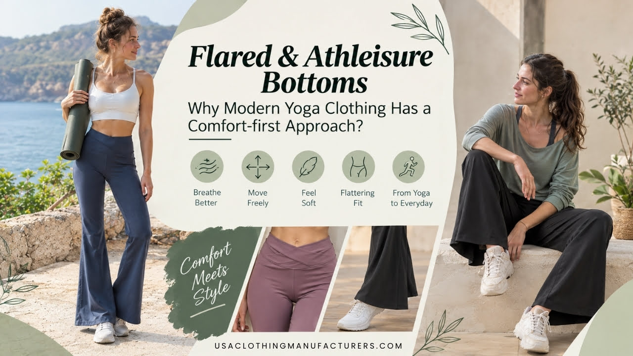 Flared and Athleisure Bottoms in Modern Yoga Clothing