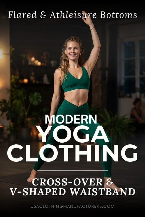Cross-Over and V-Shaped Waistband Flared Athleisure Bottoms Wearing Tips